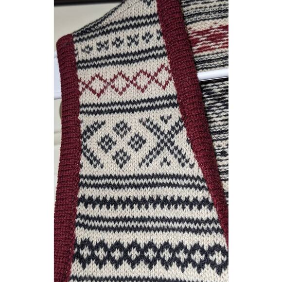 Dia Bristol, Vermont 100% Wool Knit Hook & Eye Closure Made in Estonia Sz S - Picture 12 of 13